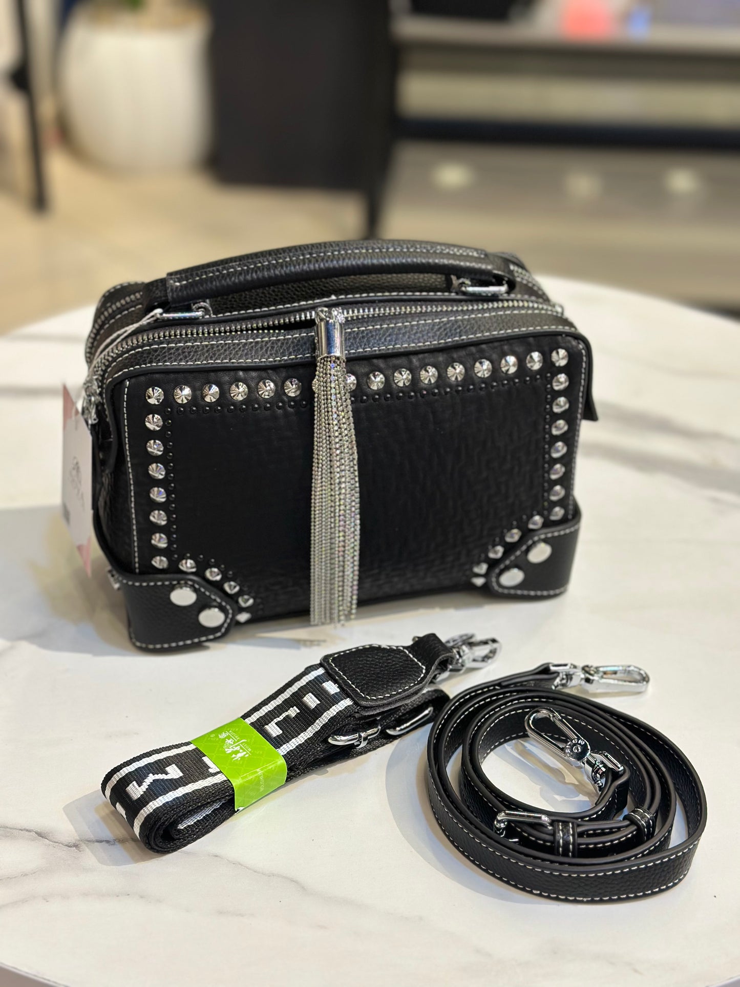 Studded Mini Boxy Bag