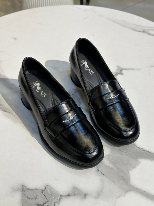 Classic Block Heel Loafer