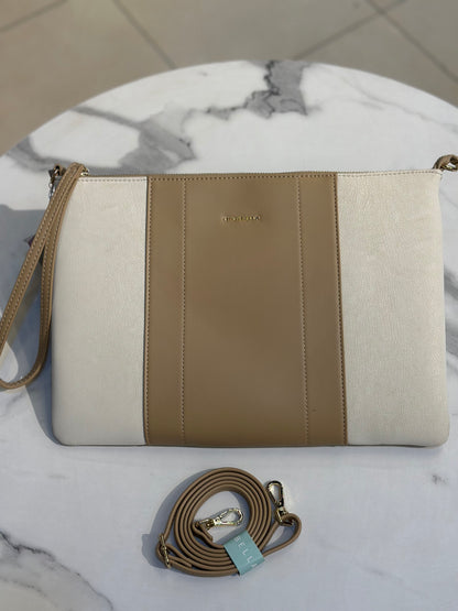 Chrisbella Panelled Zip Clutch Bag