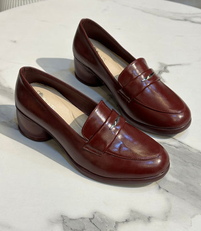 Classic Block Heel Loafer
