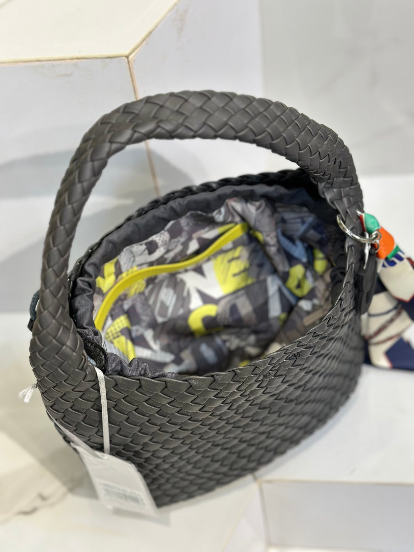 David Jones Braided Leather Bag