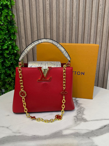 Designer-Inspired Leather Bag with Box