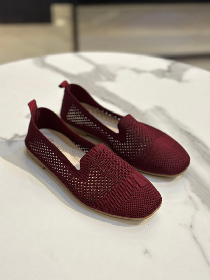 Lightweight Mesh Slip-On Flats