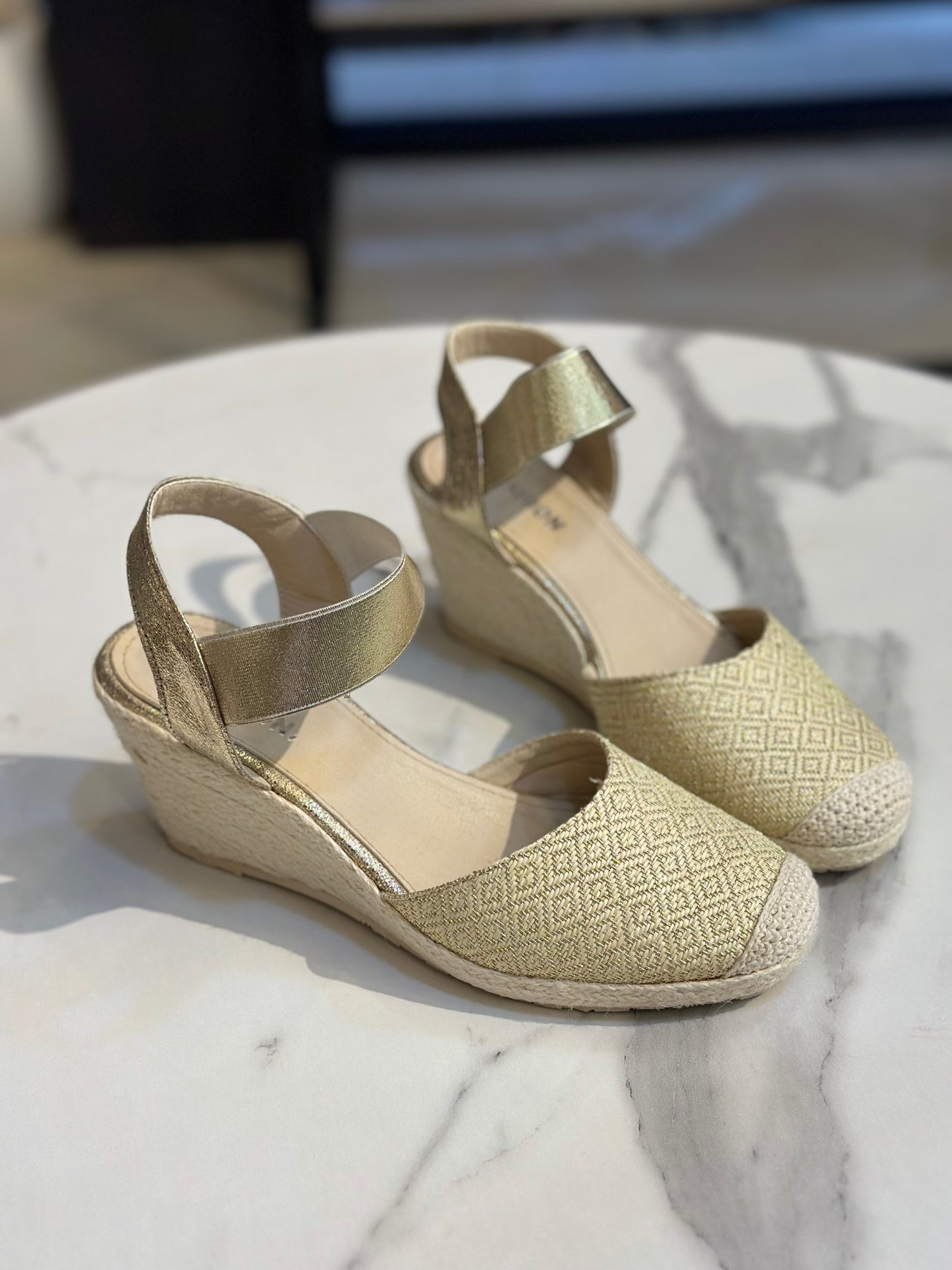 Woven Wedge Sandal