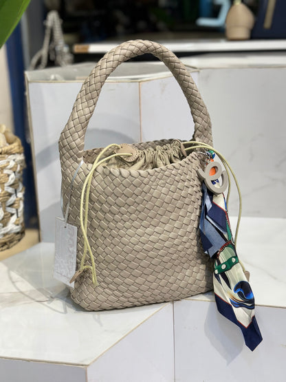 David Jones Braided Leather Bag