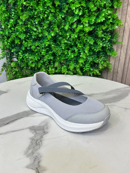 Cross-Strap Comfort Sneakers