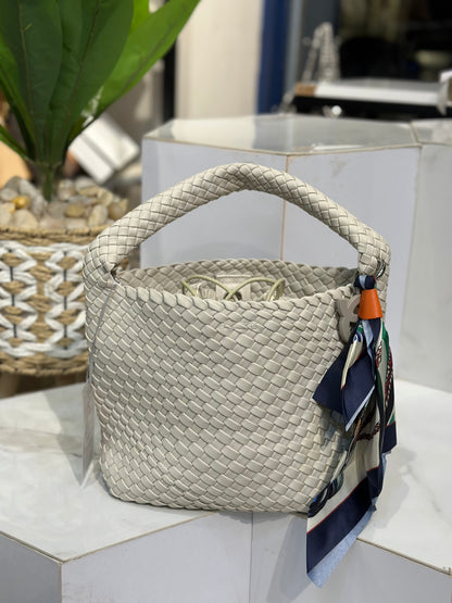 David Jones Braided Leather Bag