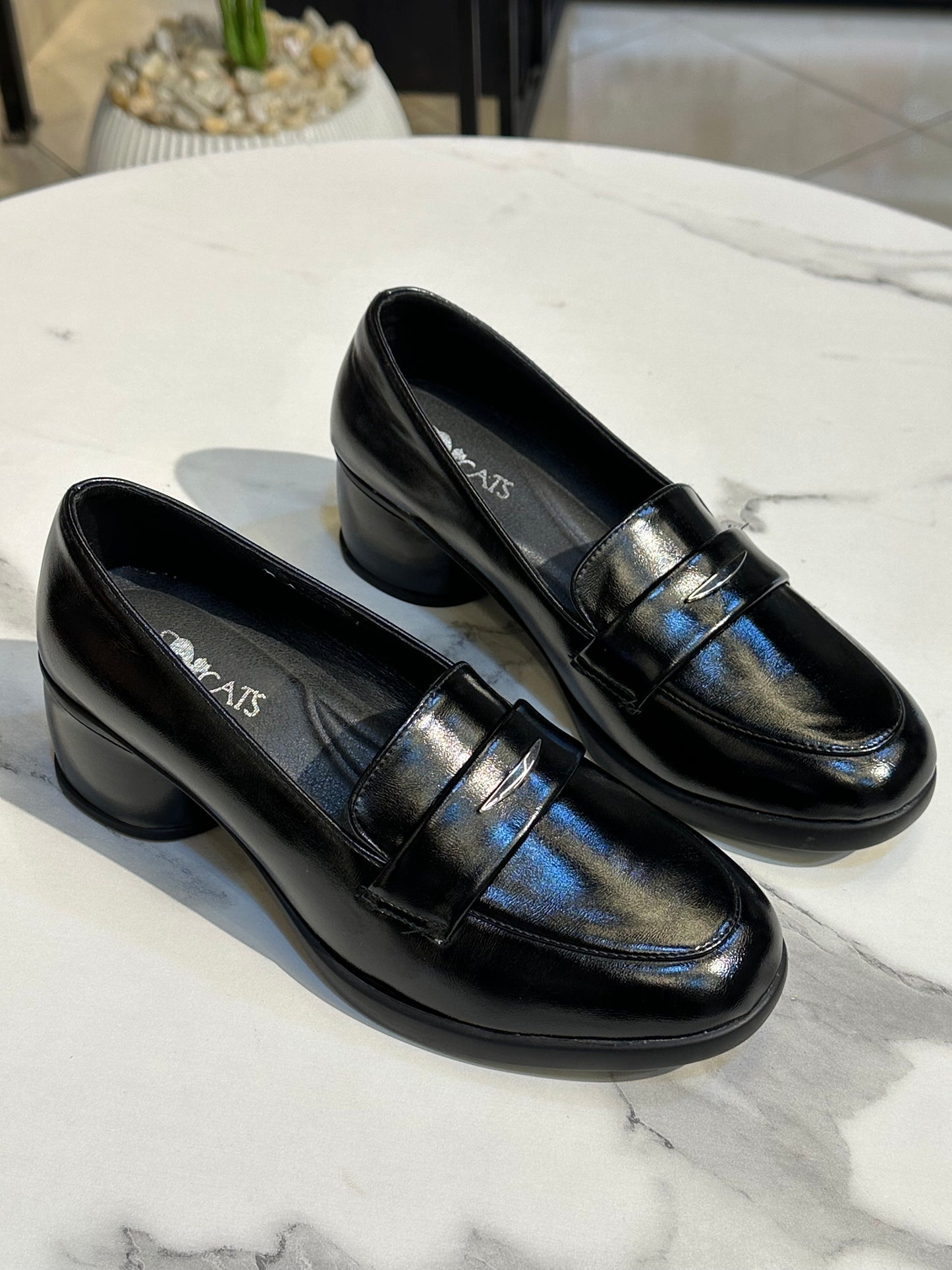 Classic Block Heel Loafer