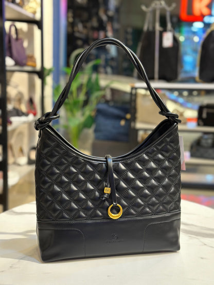 Korrne Diao Quilted Hobo Bag with Pouch