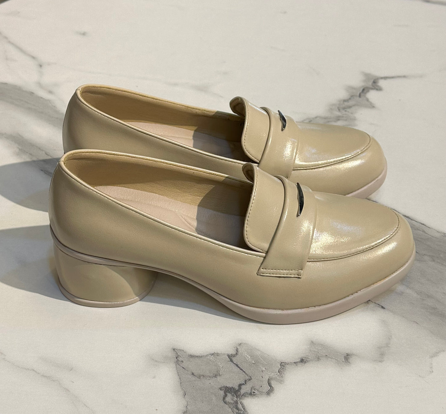 Classic Block Heel Loafer