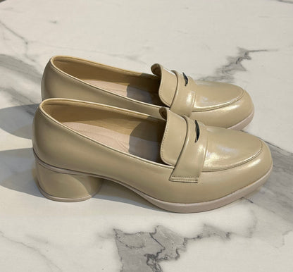 Classic Block Heel Loafer