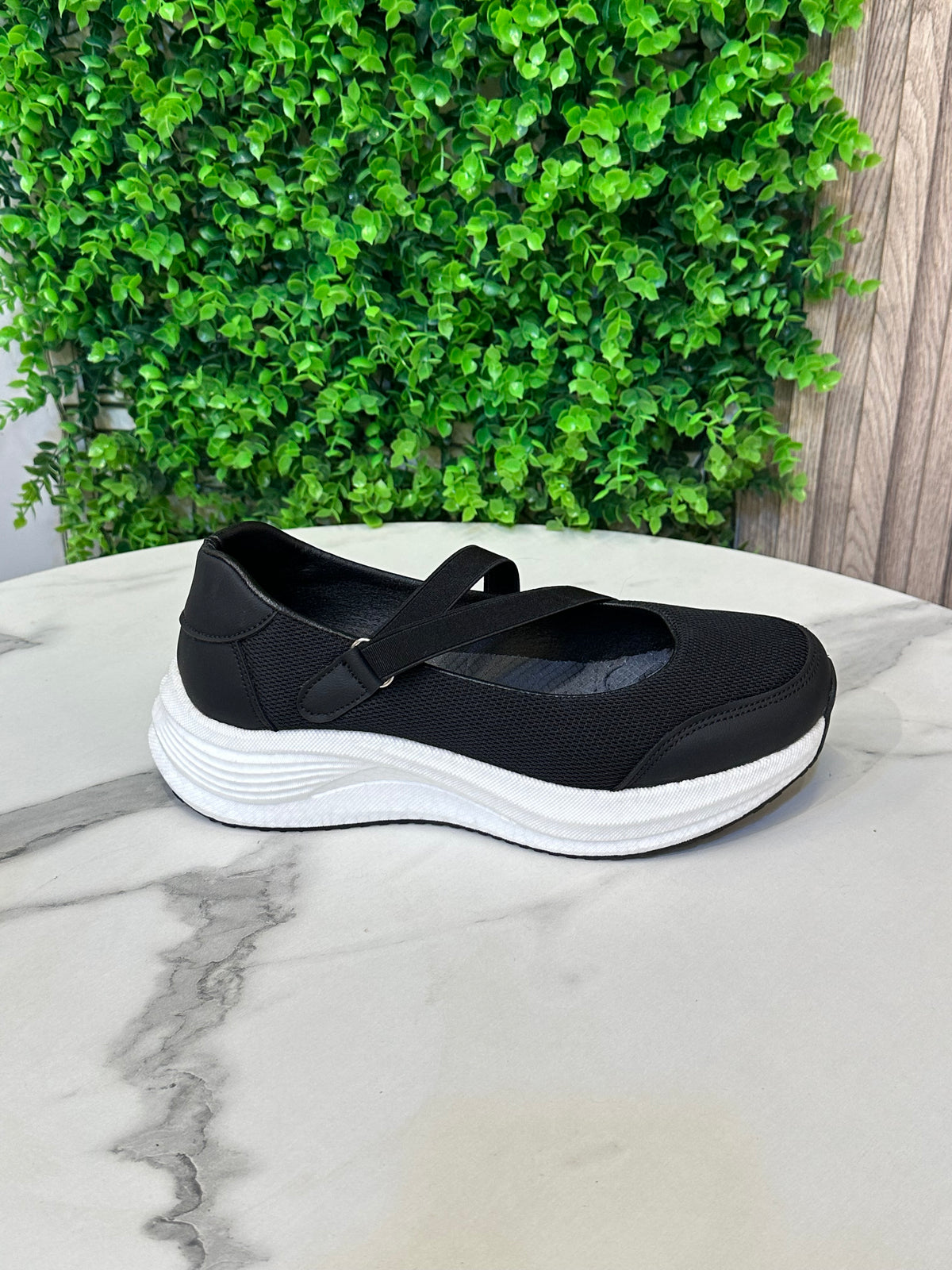 Cross-Strap Comfort Sneakers