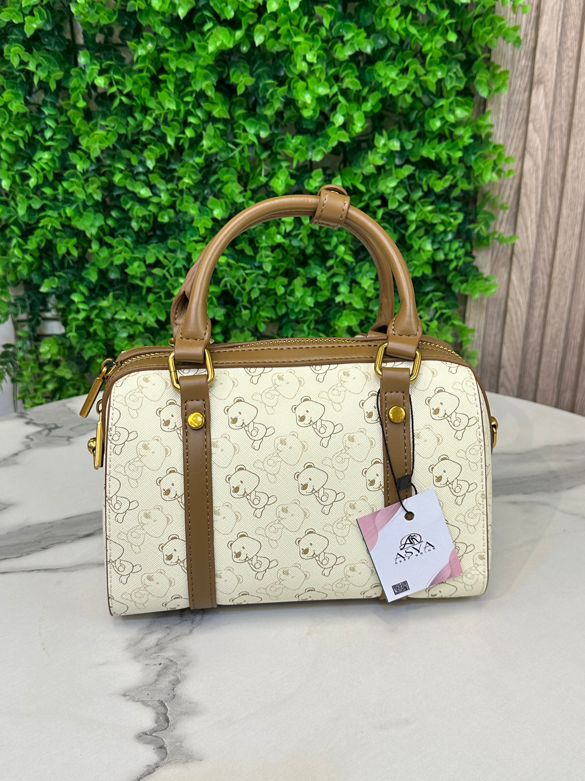 Chocolate Bear Mini Tote Bag