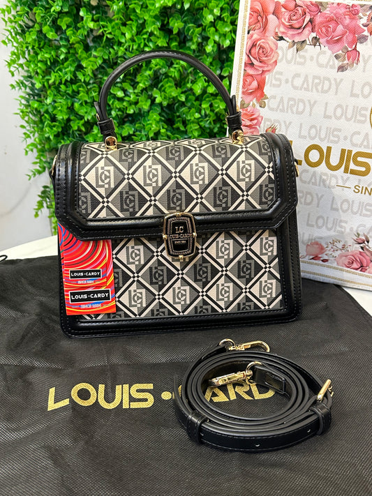 Louis Cardy Monogram Flap Crossbody Bag