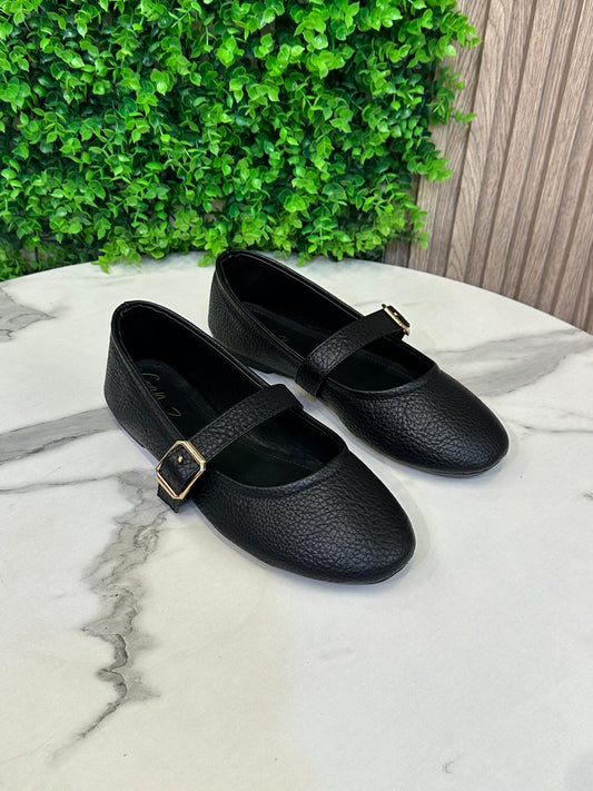 Mary Jane Buckle Flats