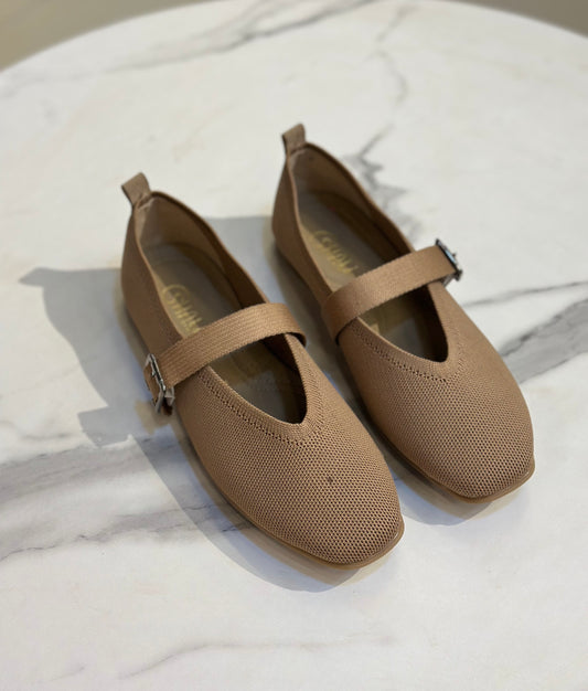 Knit Mary Jane Ballet Flat