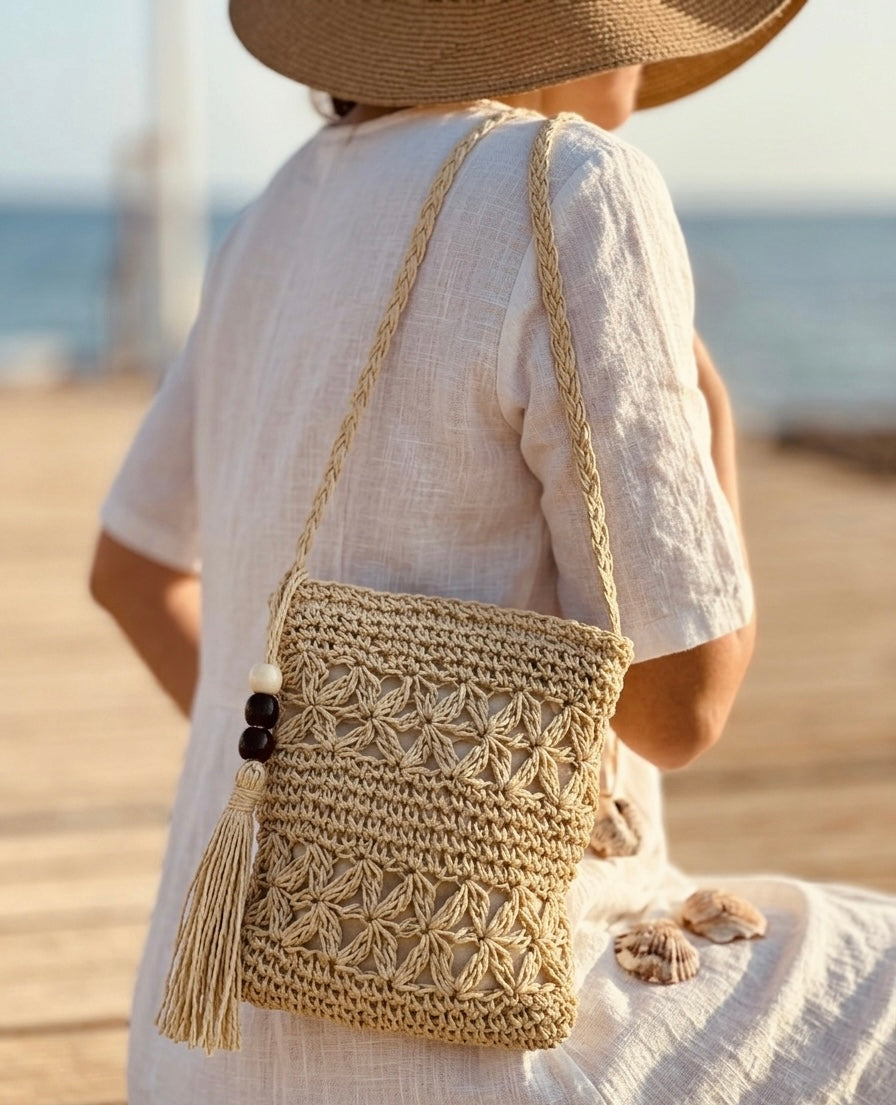 Women’s Summer Straw Crossbody Bag