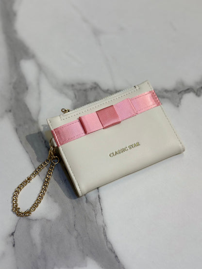 Satin Bow Detail Wallet