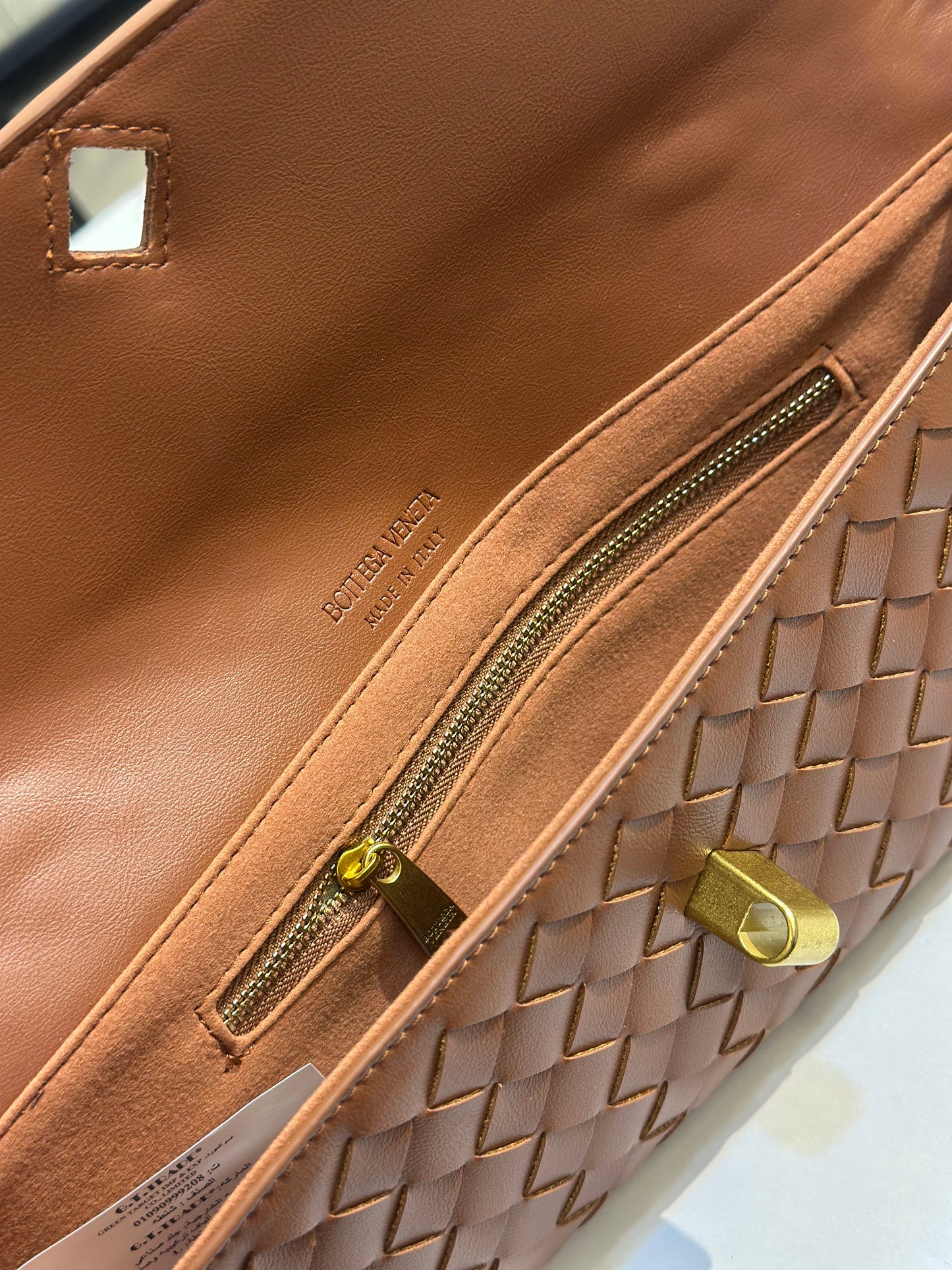 Luxury-Inspired Woven Top Handle Bag