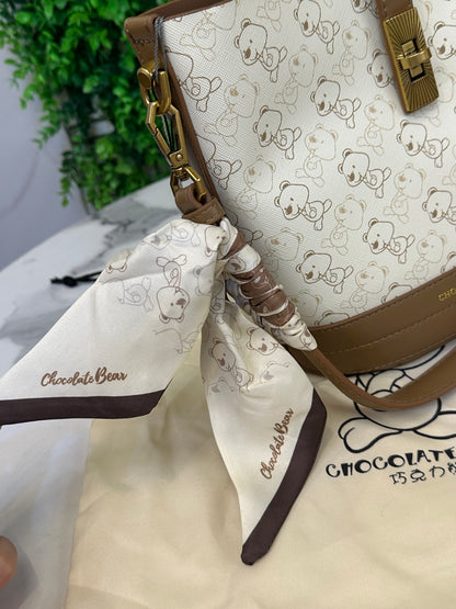 Chocolate Bear Bucket Bag