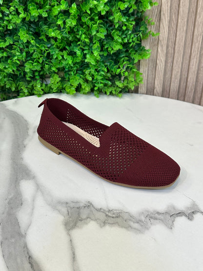 Women's Knitted Mesh Ballet Flats