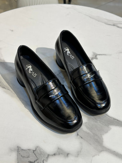 Classic Block Heel Loafer