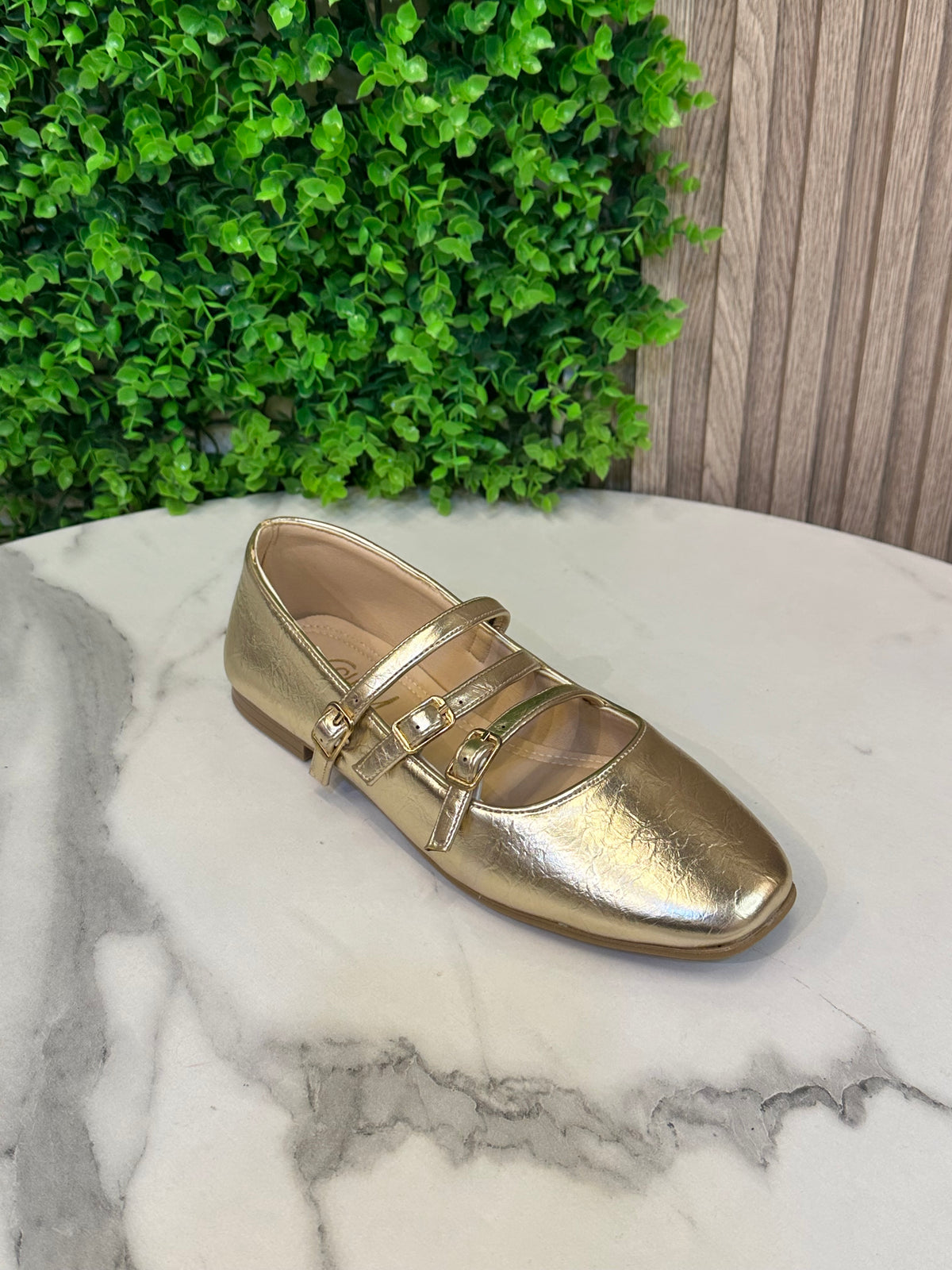 Cross-Strap Mary Jane Flats
