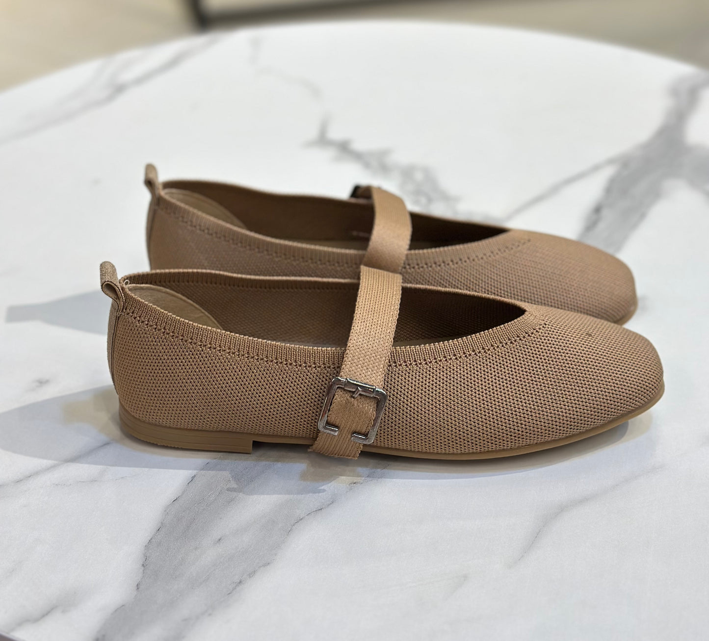 Knit Mary Jane Ballet Flat