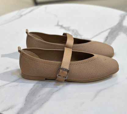Knit Mary Jane Ballet Flat