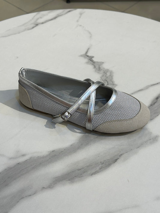 Sparkle Fabric Ballet Flats