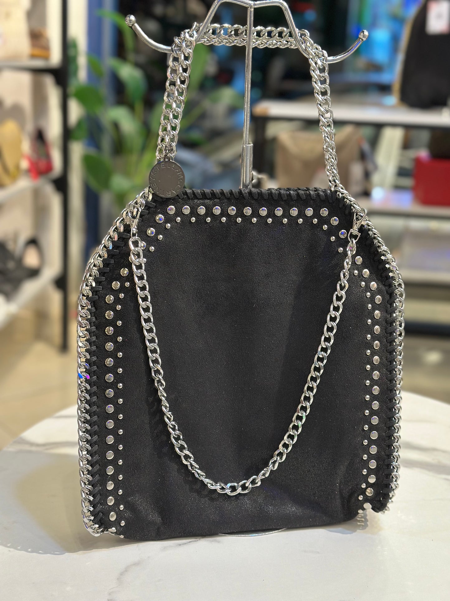 Studded Chain Tote Bag -stella inspired-jambo size