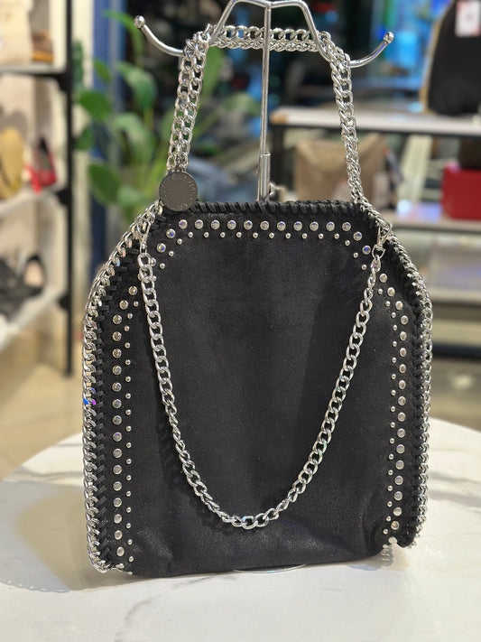 Studded Chain Tote Bag -stella inspired-jambo size