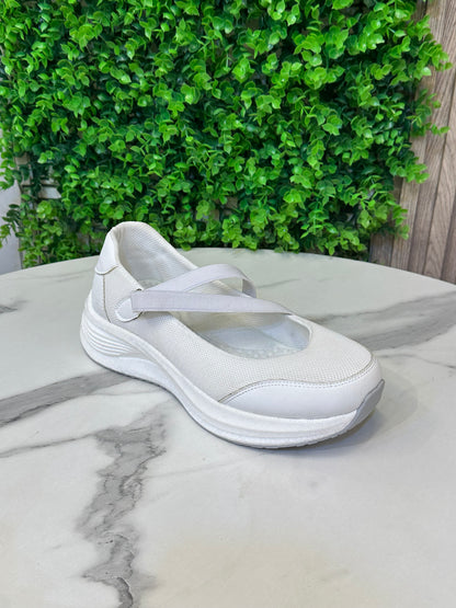 Cross-Strap Comfort Sneakers