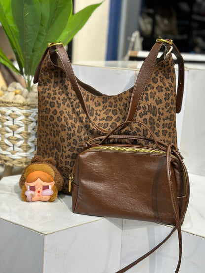 Tiger Shoulder Bag & Cross