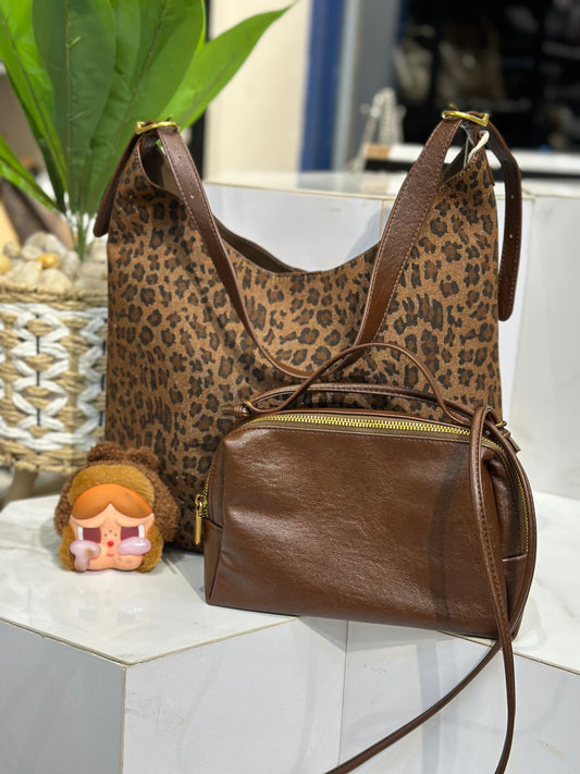 Tiger Shoulder Bag & Cross