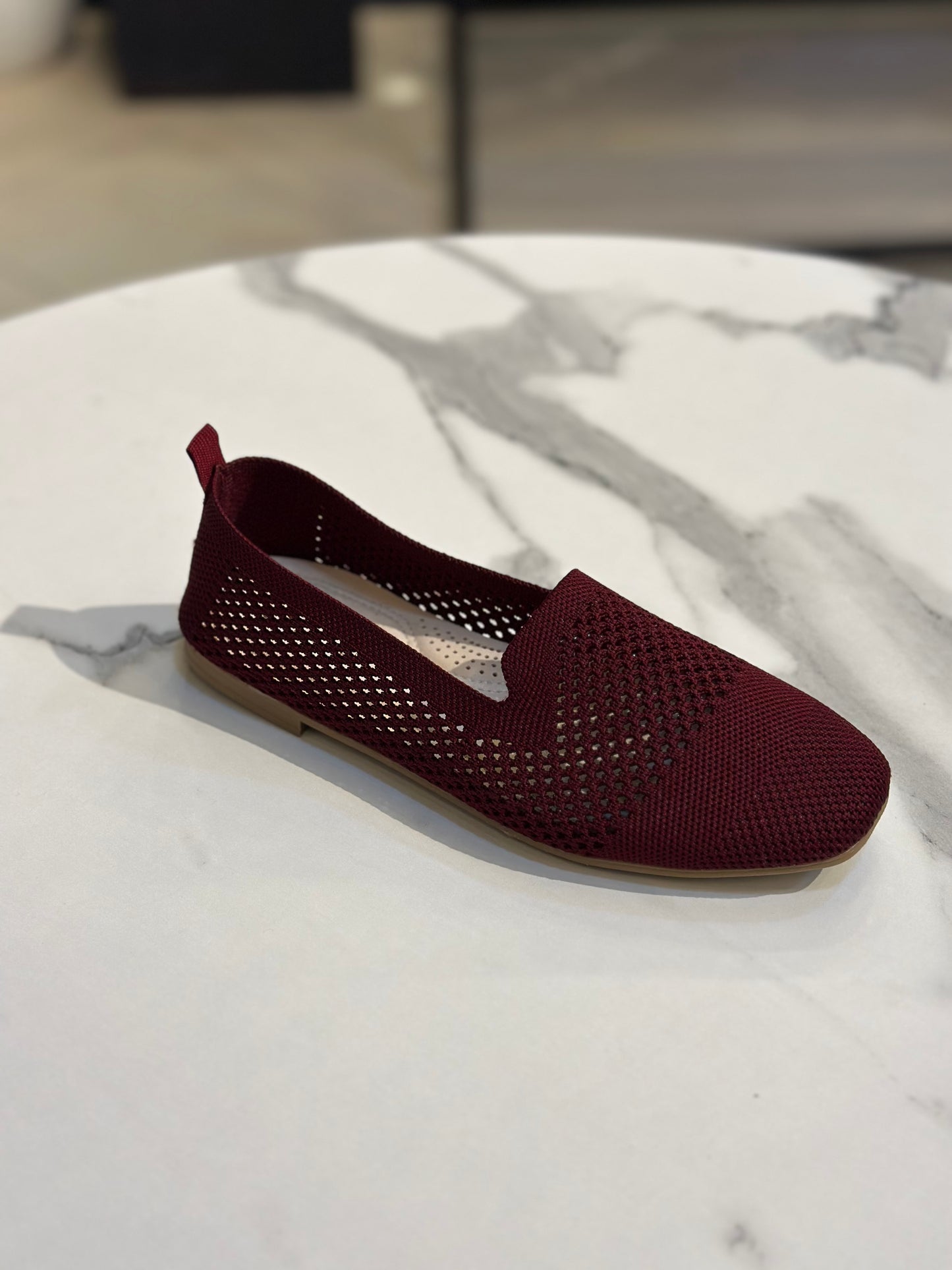 Lightweight Mesh Slip-On Flats