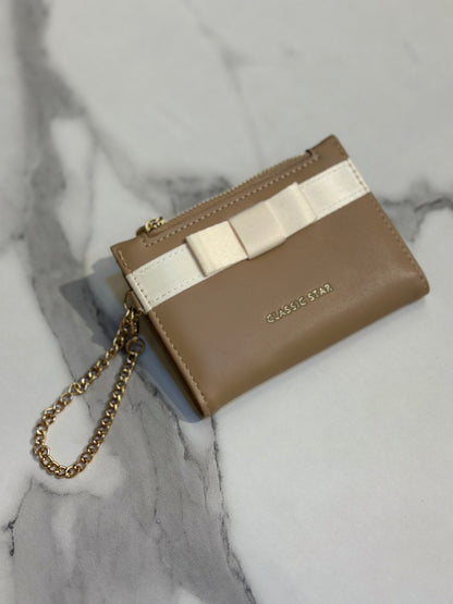 Satin Bow Detail Wallet