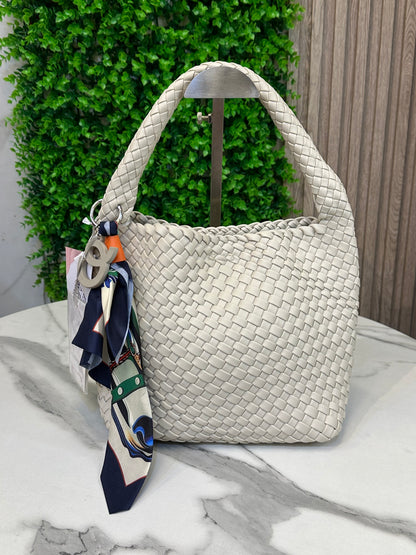 David Jones Braided Leather Bag