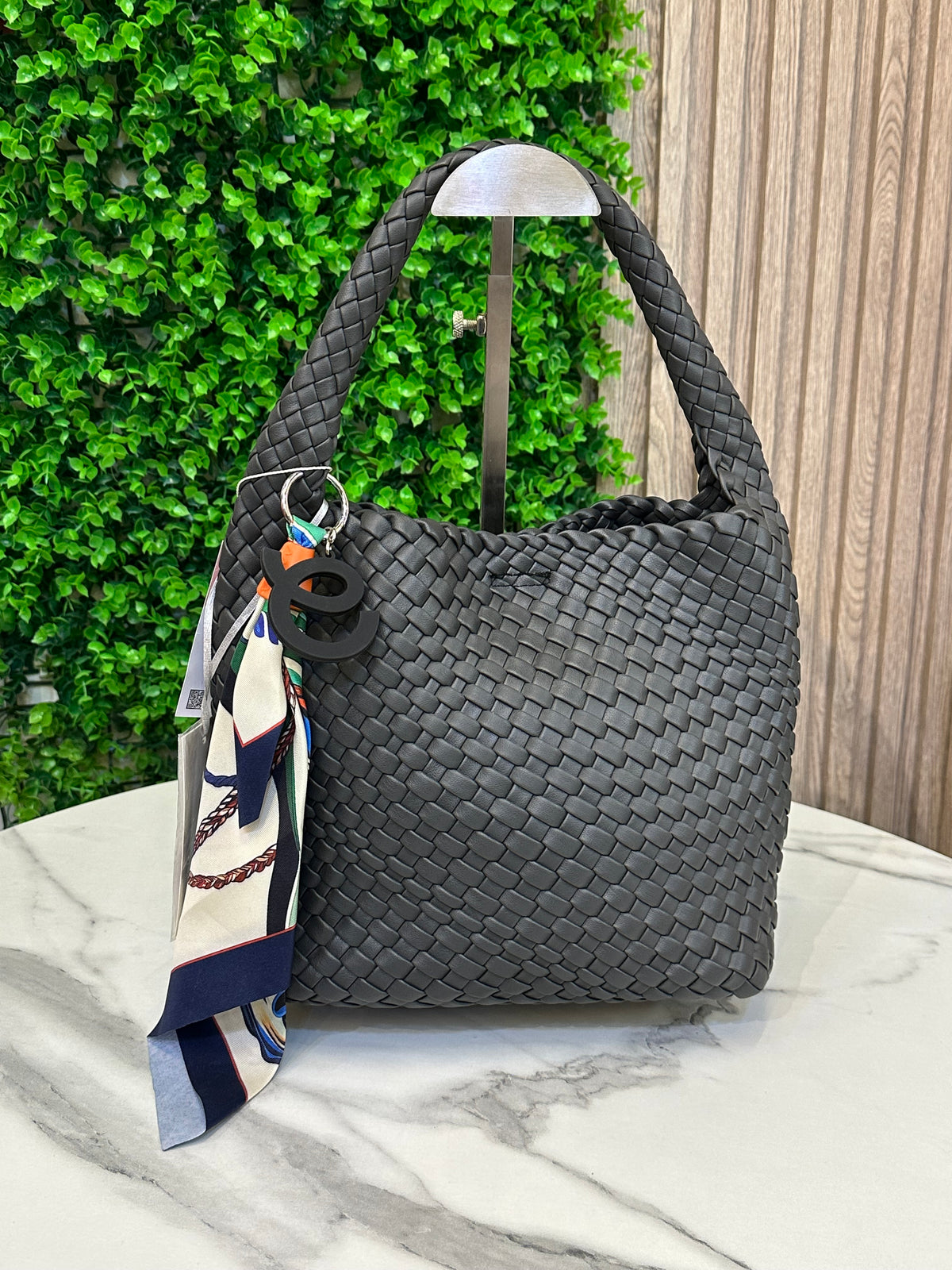 David Jones Braided Leather Bag