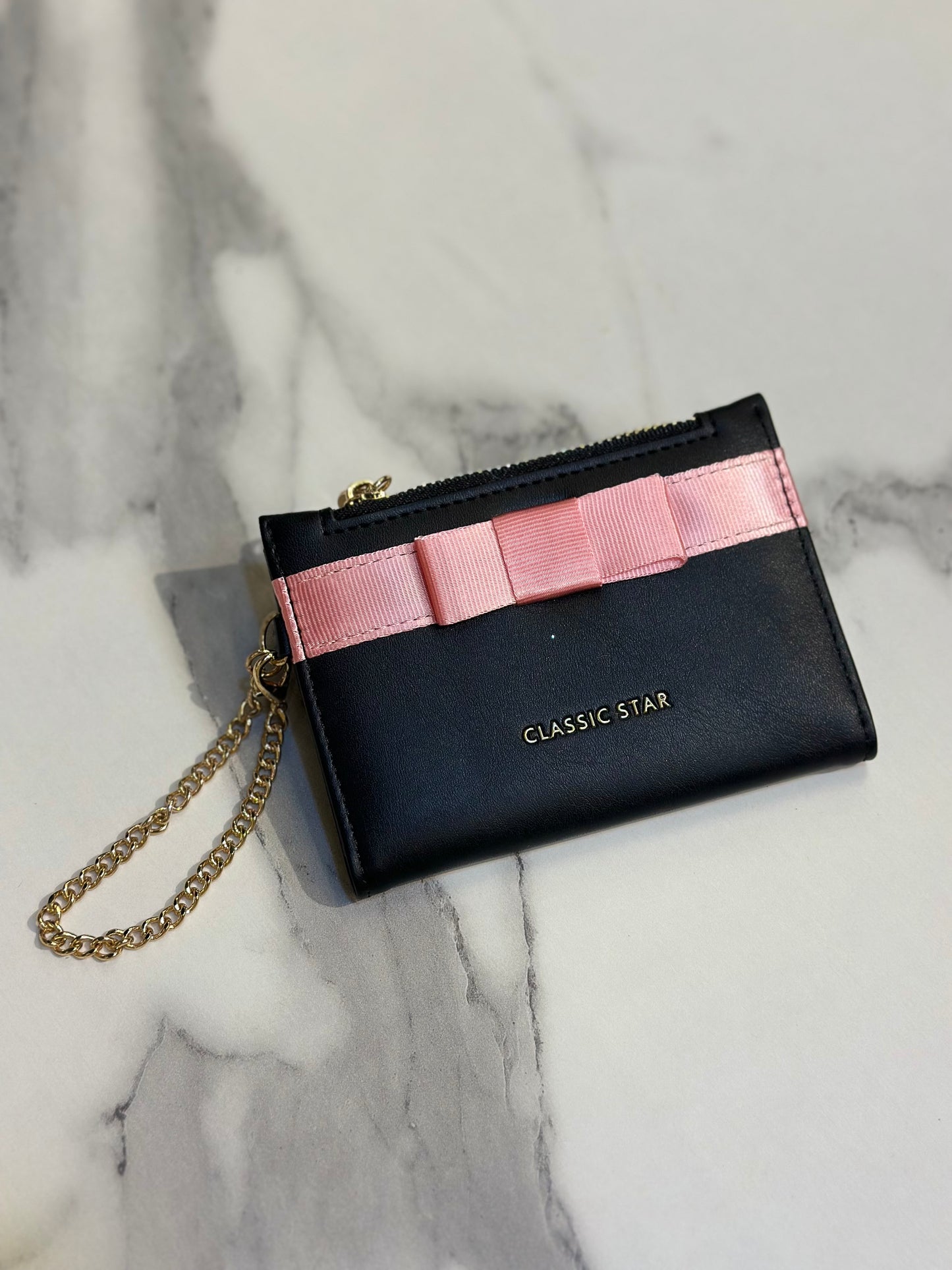 Satin Bow Detail Wallet