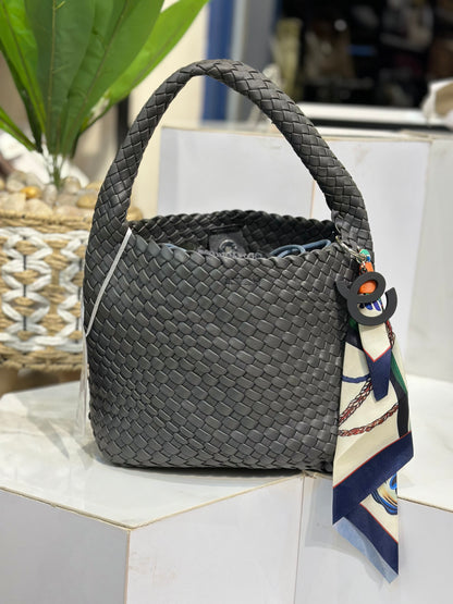 David Jones Braided Leather Bag
