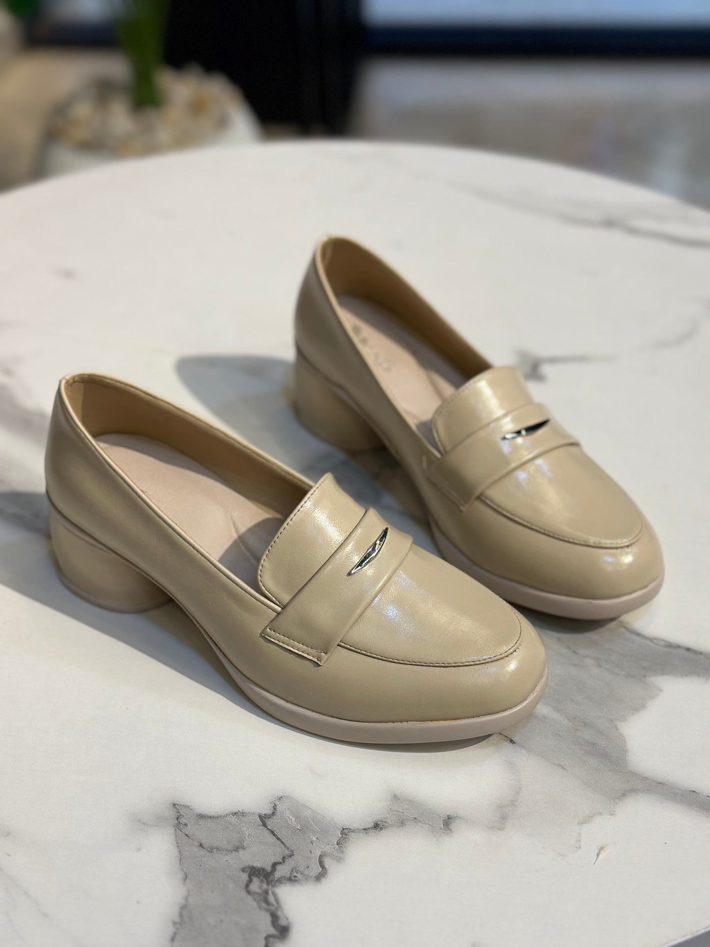 Classic Block Heel Loafer