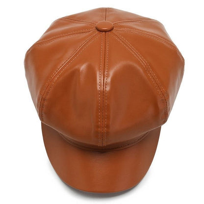 leather cap