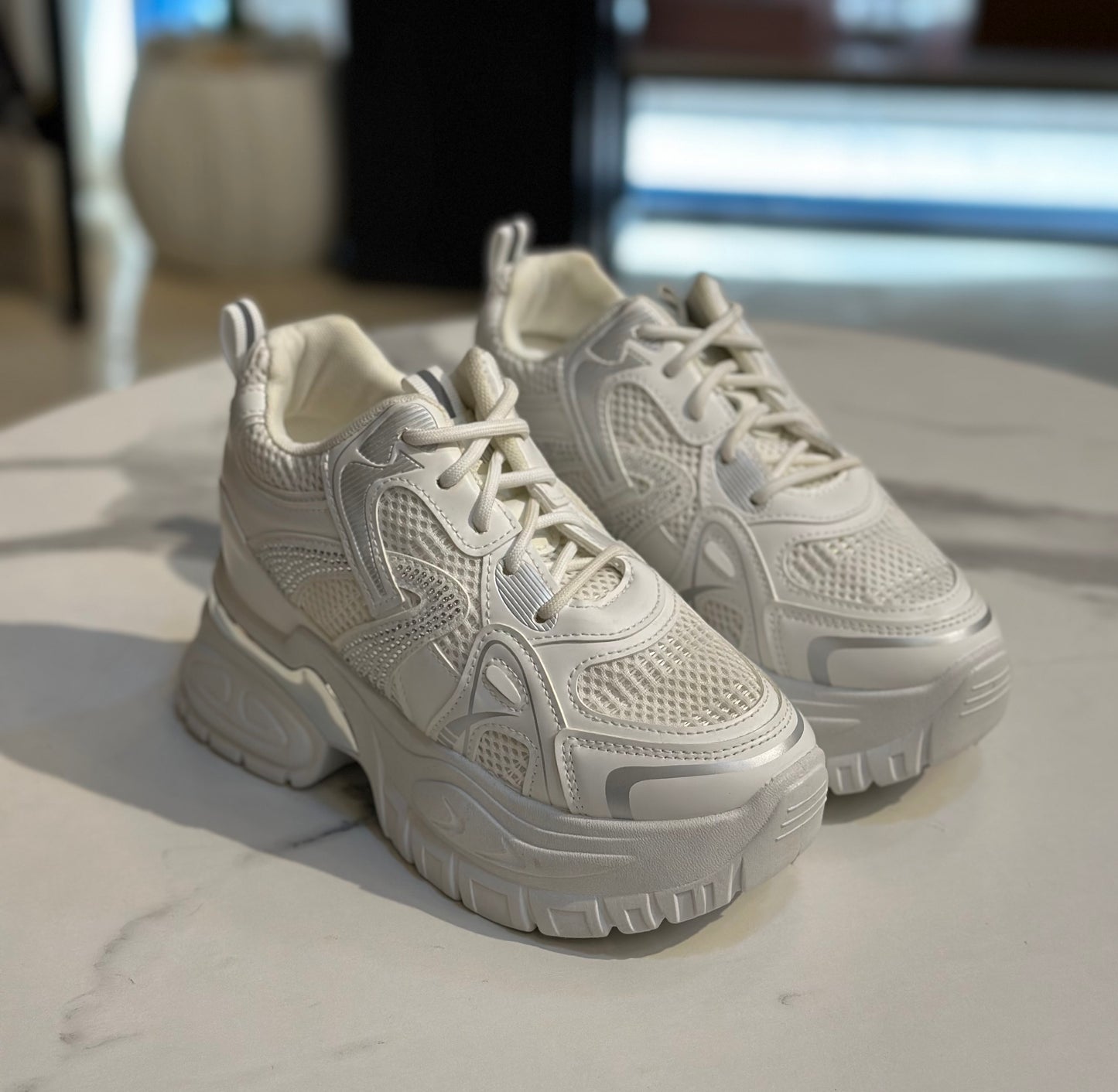 Ultra Chunky Platform Sneakers | 7CM Hidden Wedge
