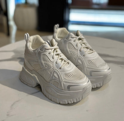 Ultra Chunky Platform Sneakers | 7CM Hidden Wedge