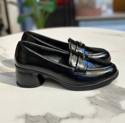 Classic Block Heel Loafer