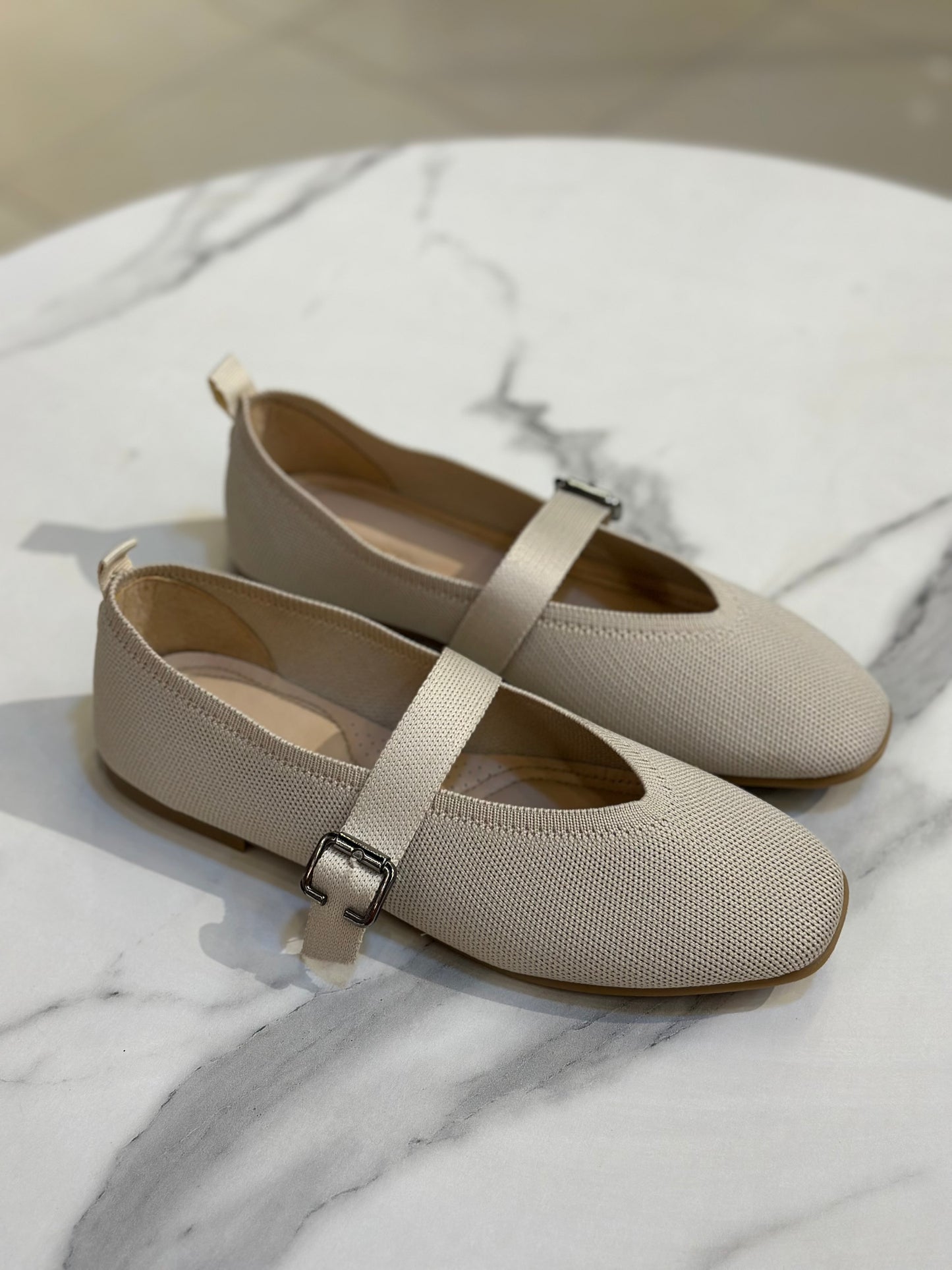 Knit Mary Jane Ballet Flat