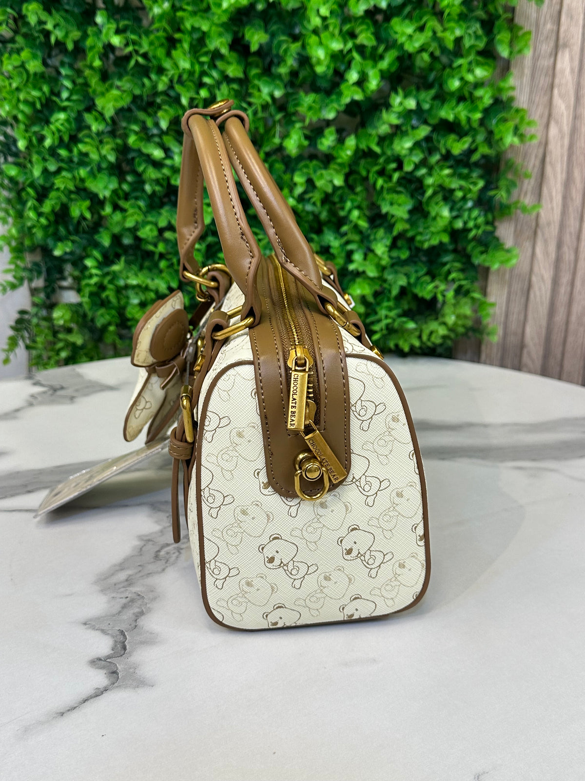 Chocolate Bear Mini Tote Bag