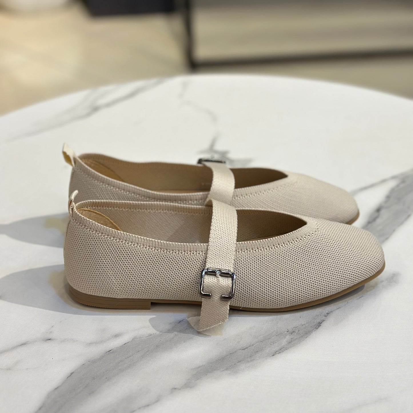 Knit Mary Jane Ballet Flat