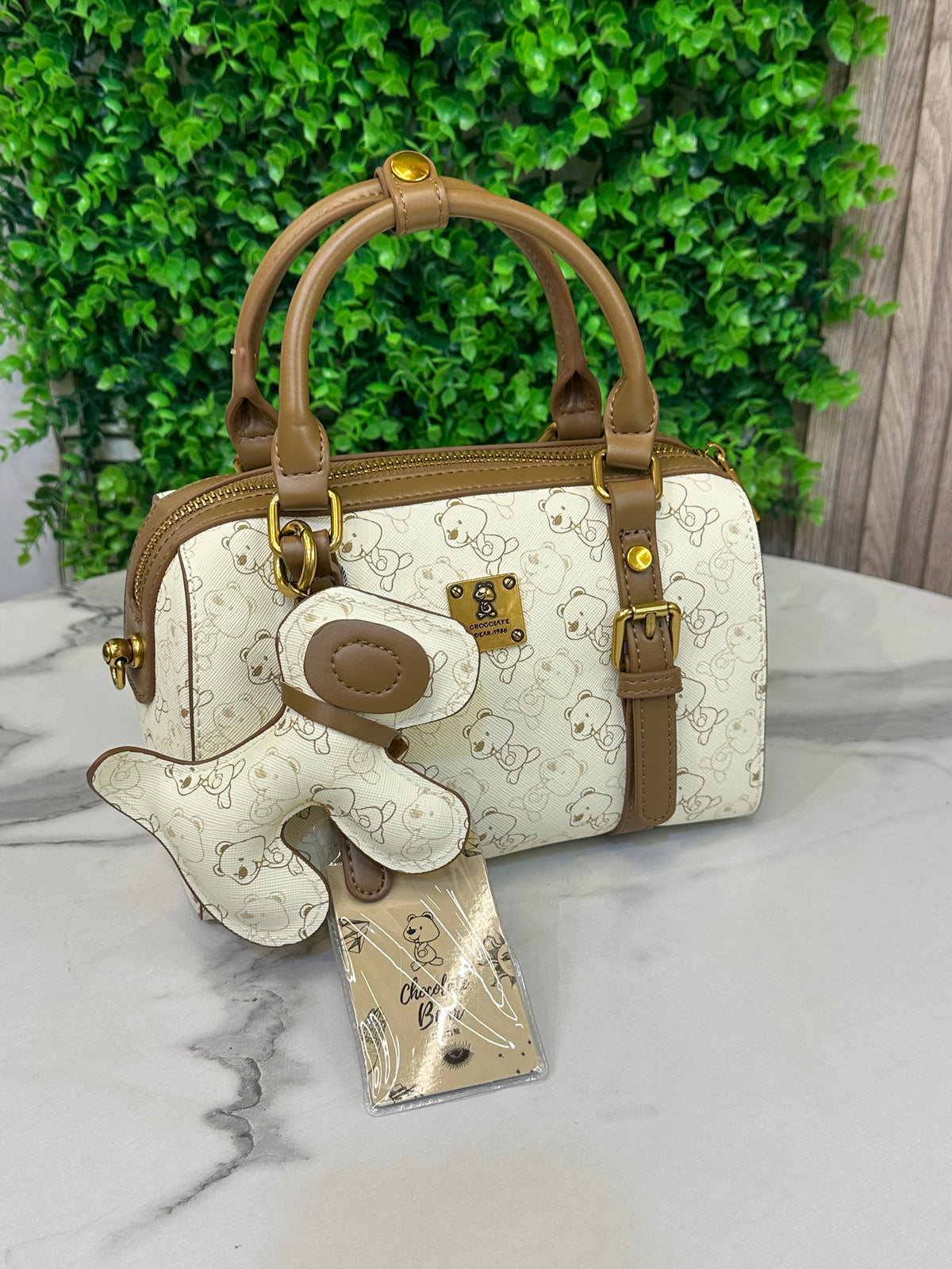 Chocolate Bear Mini Tote Bag